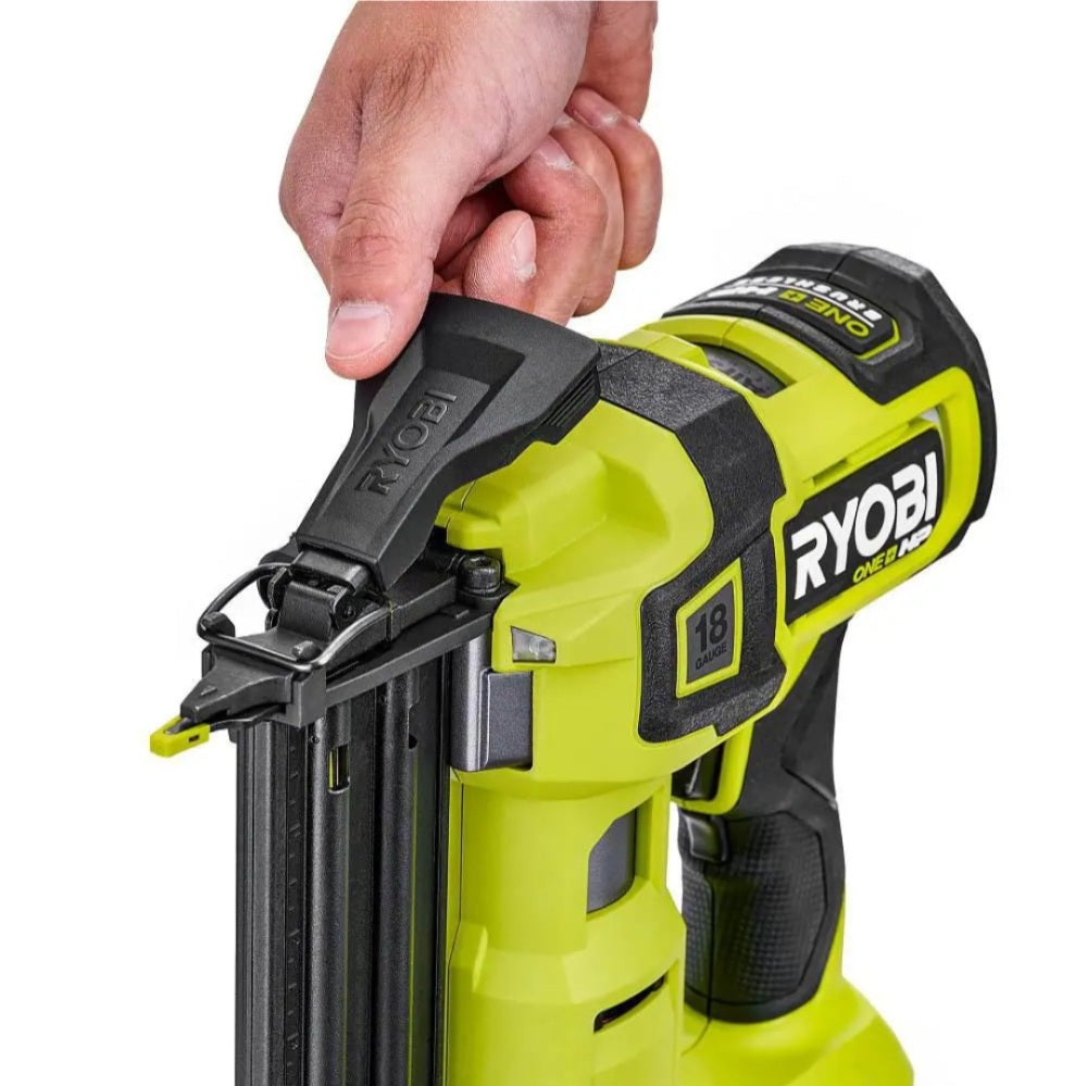 ONE + HP 18V 18-gauge Brushless Cordless Airstrike Brad Nailer ONE + HP 18V 18-gauge Brushless Cordless Airstrike Brad Nailer